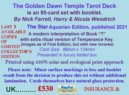 Golden Dawn Temple Tarot Deck - info