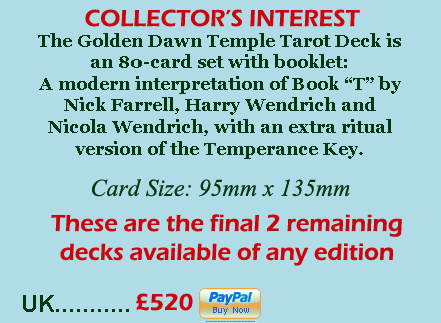Golden Dawn Temple Tarot Deck - info